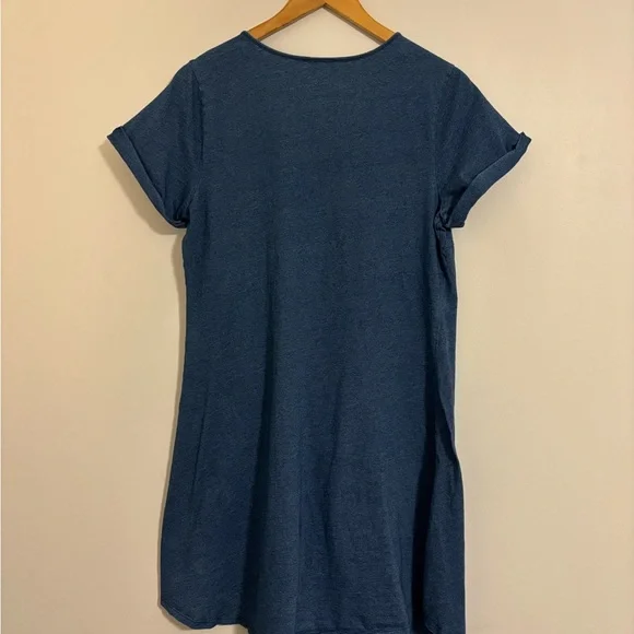 Anthropologie HOLDING HORSES Twist Front Dress Blue Size L - Picture 7 of 13